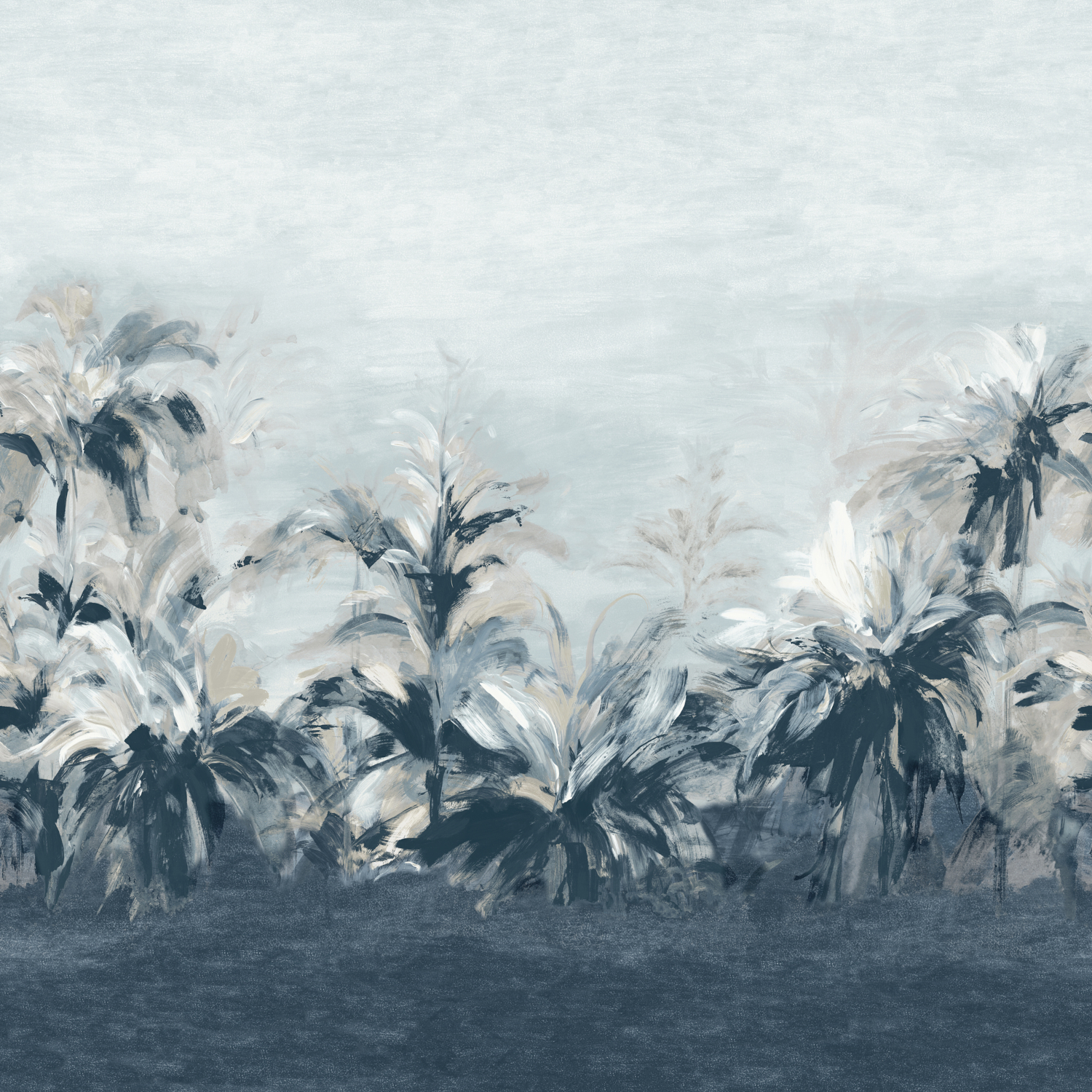 Tapete Alberi - Midnight/ Linen Banner