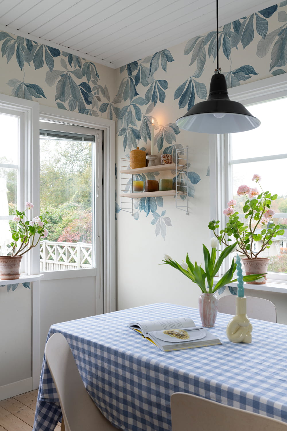 Wandbild Kastanjen - Soft Blue