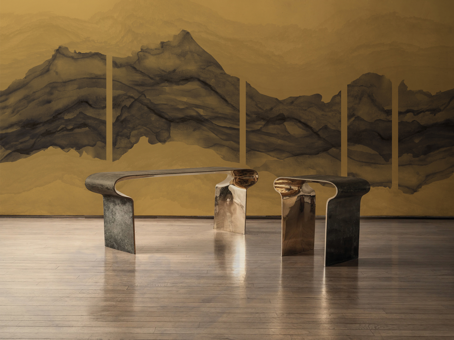 Wandbild Torn - Gold