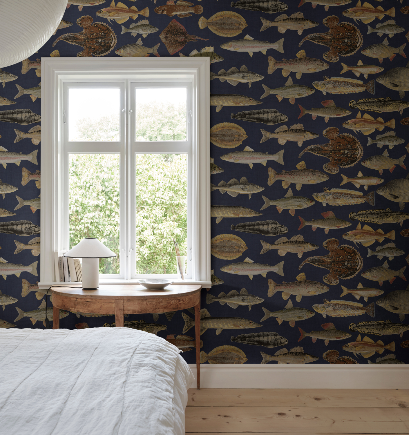 Wandbild Scandinavian Fishes - Dark Blue