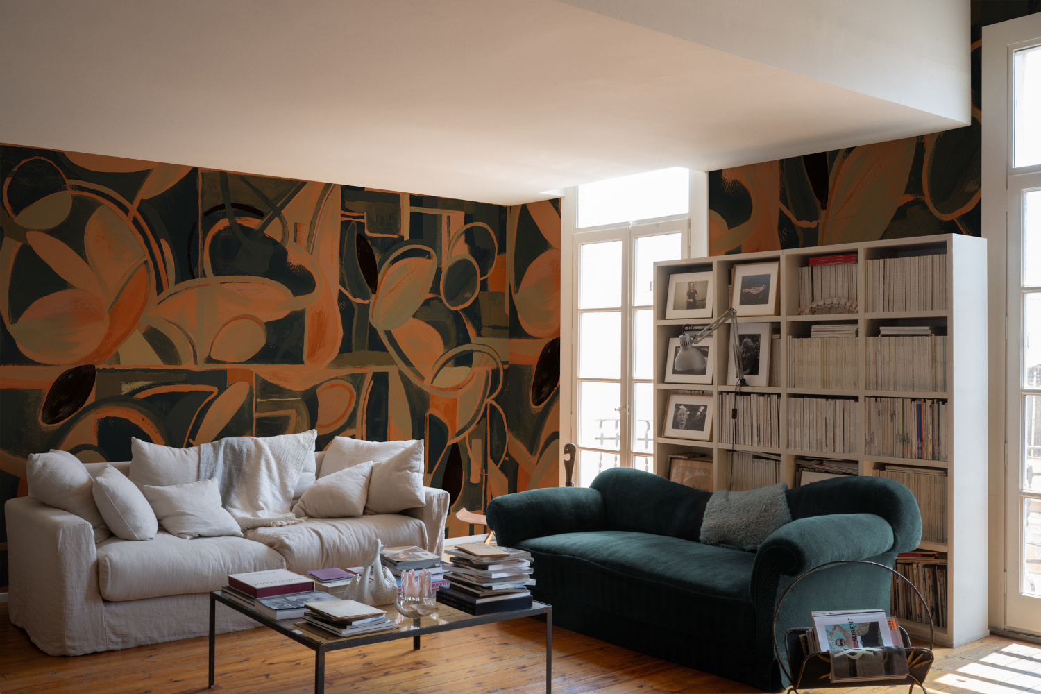 Wandbild Giant Abstract - Black