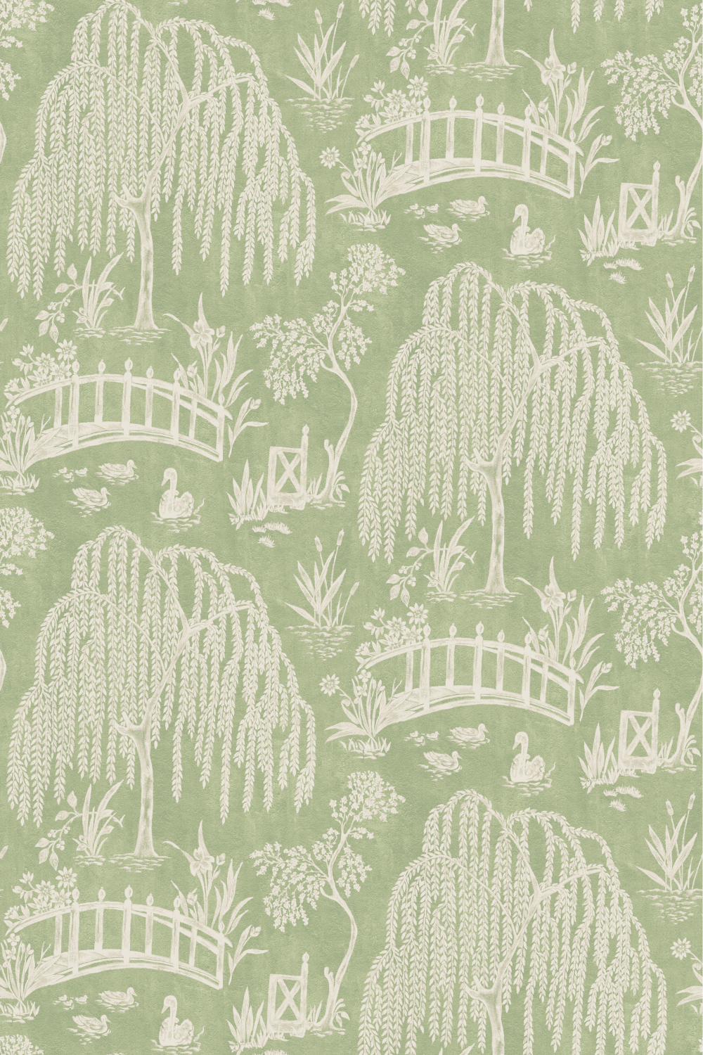 Tapete Les Saules - green