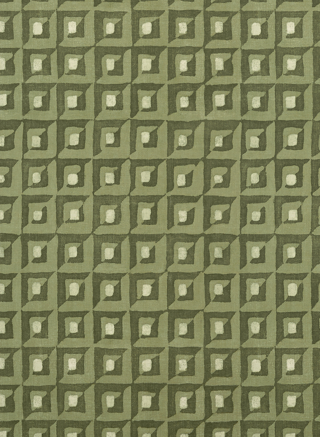 Tapete Square Dance - Olive Green