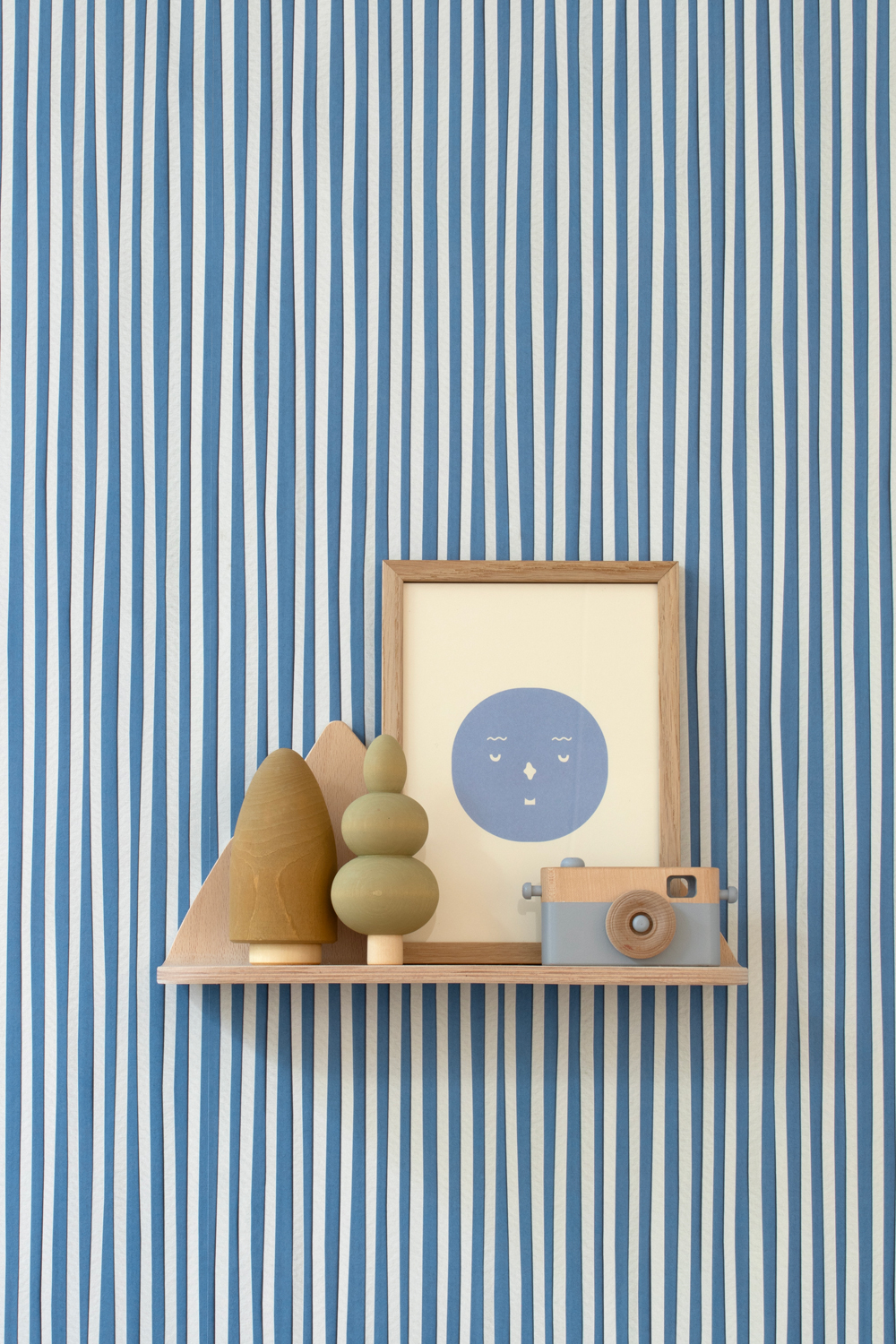 Tapete Stripes / Strepen - Parisian Blue / Parijs Blauw