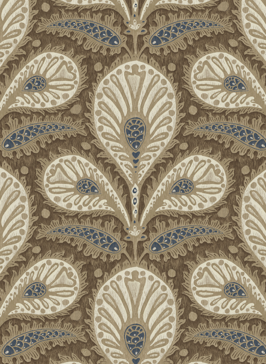 Tapete Ikat Clover - Brown