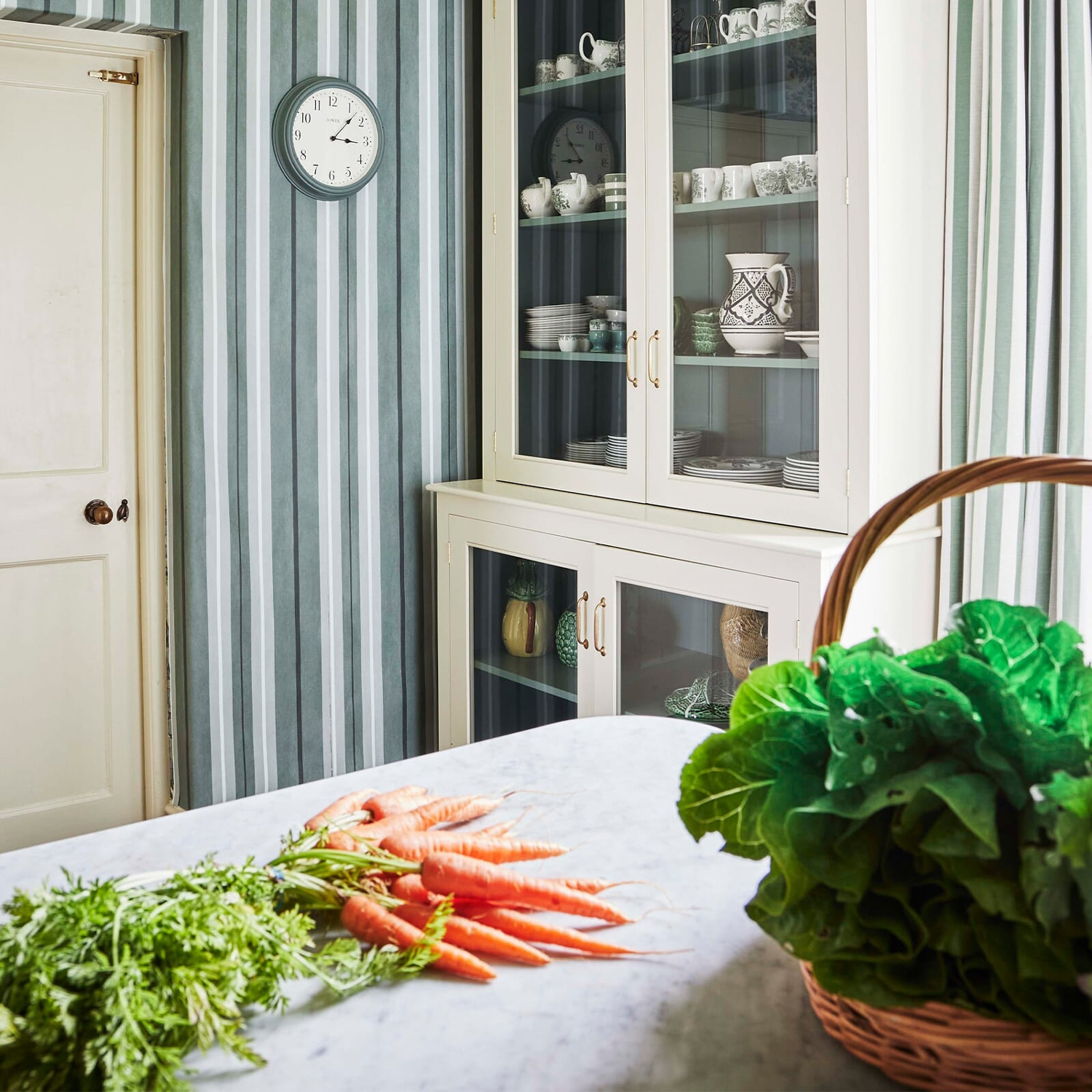 Tapete Lauriston Stripe - Verdigris