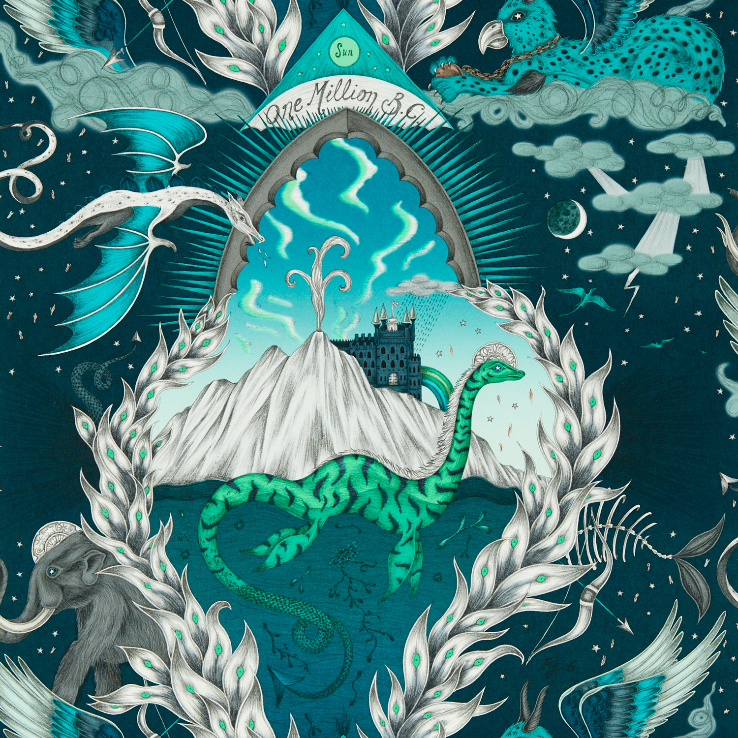 Tapete Highlandia - Marine