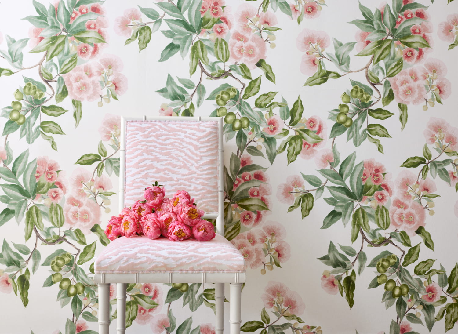 Tapete Camellia Garden - Coral