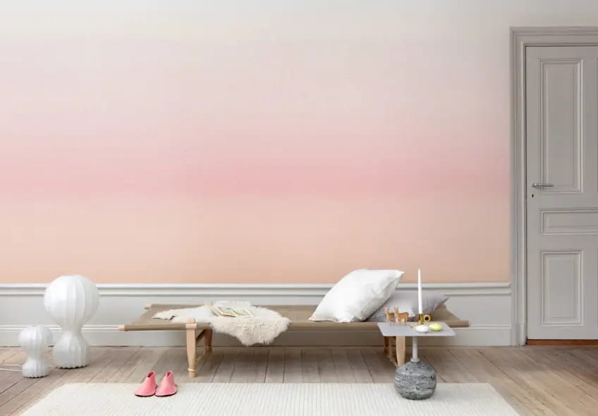 Wandbild Skymning - Pink