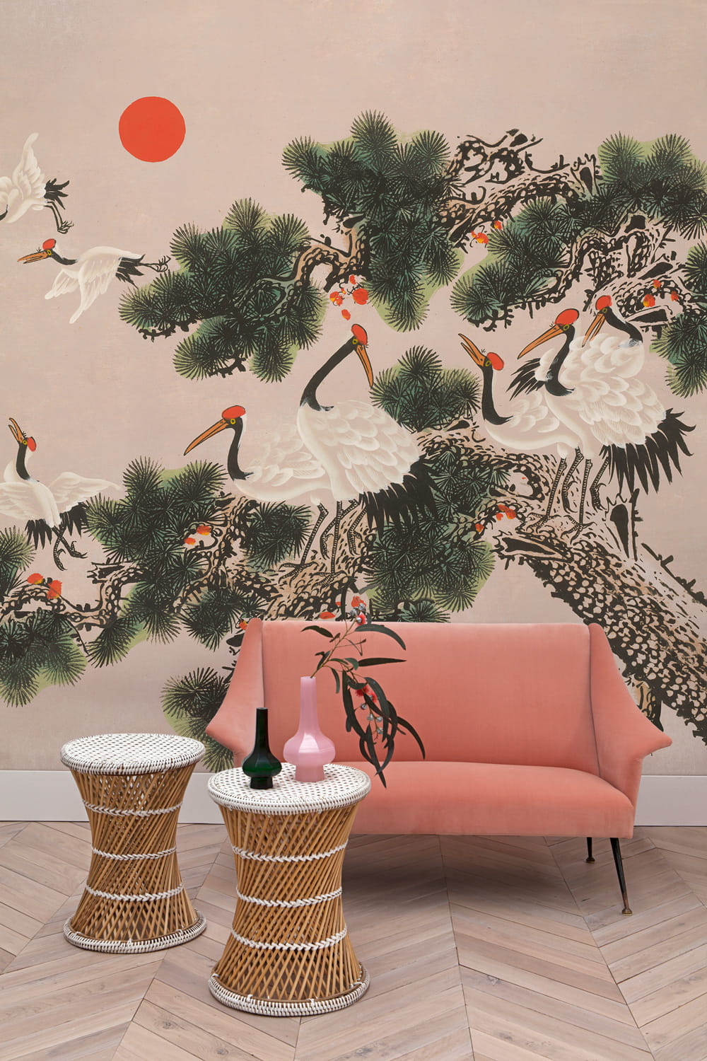 Wandbild Ukiyo - Rose