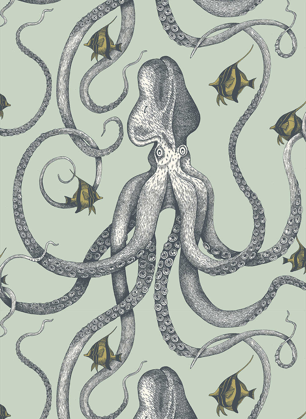 Tapete Octopoda Grand - Radmoor Blue