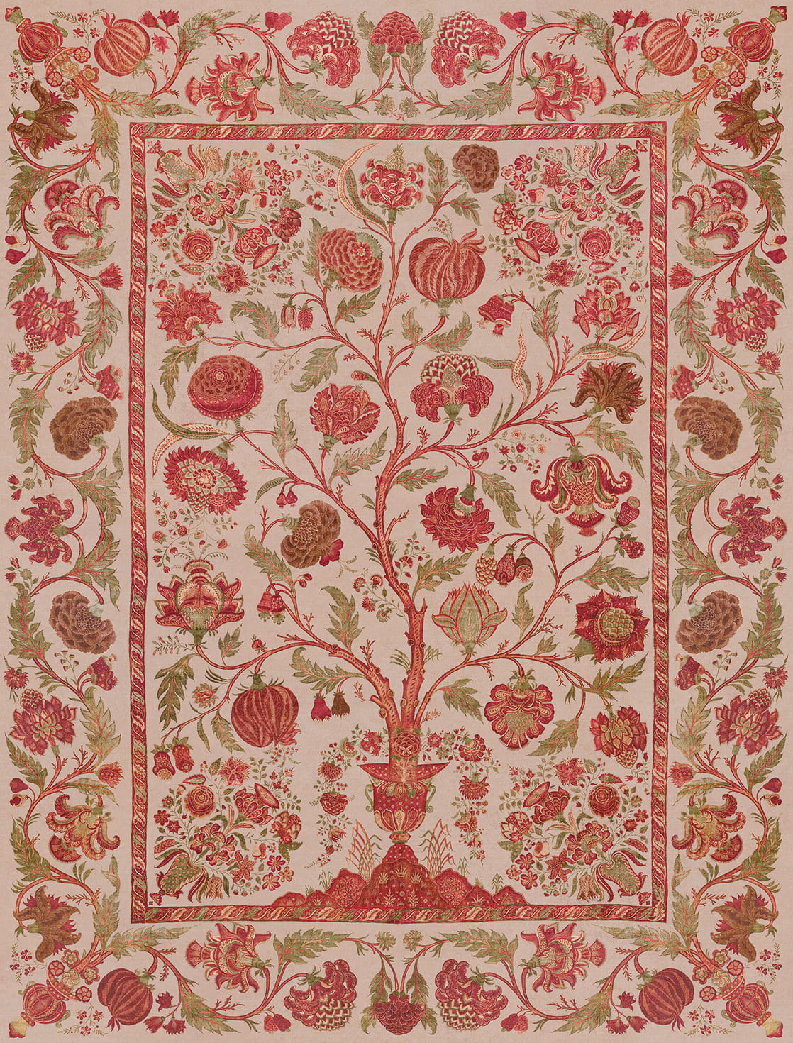 Wandbild Tree of Life - Red