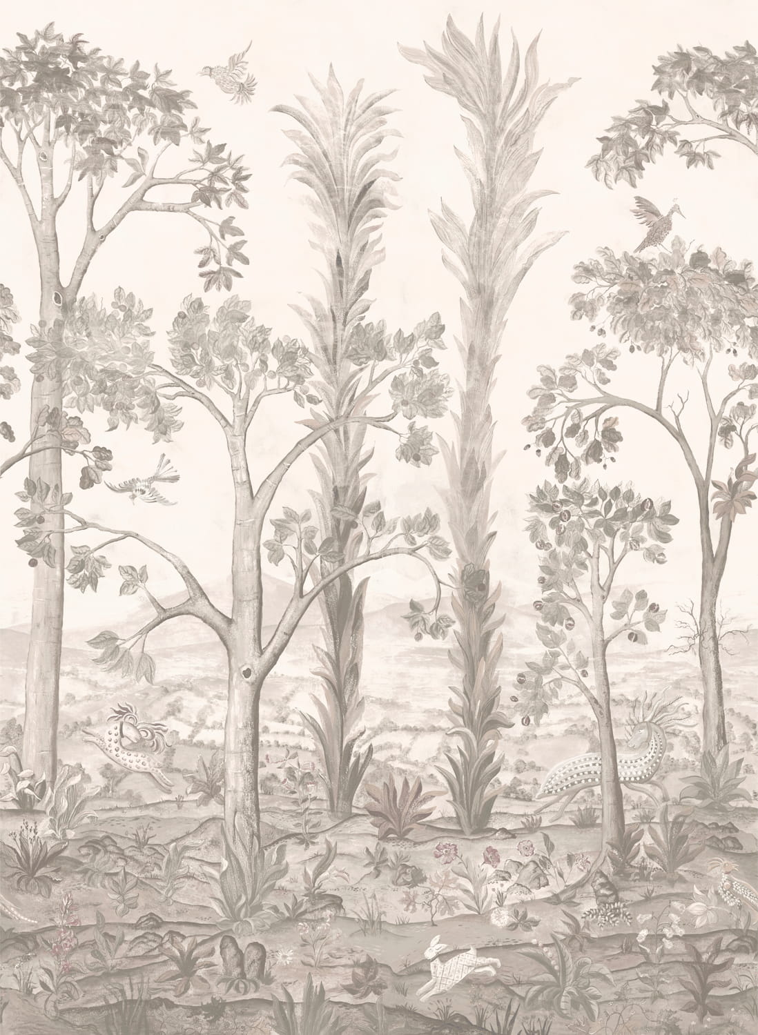 Wandbild Tall Trees - Sepia