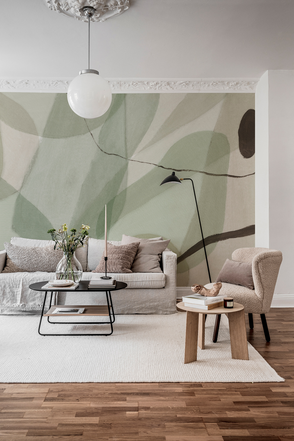 Wandbild Asana - green