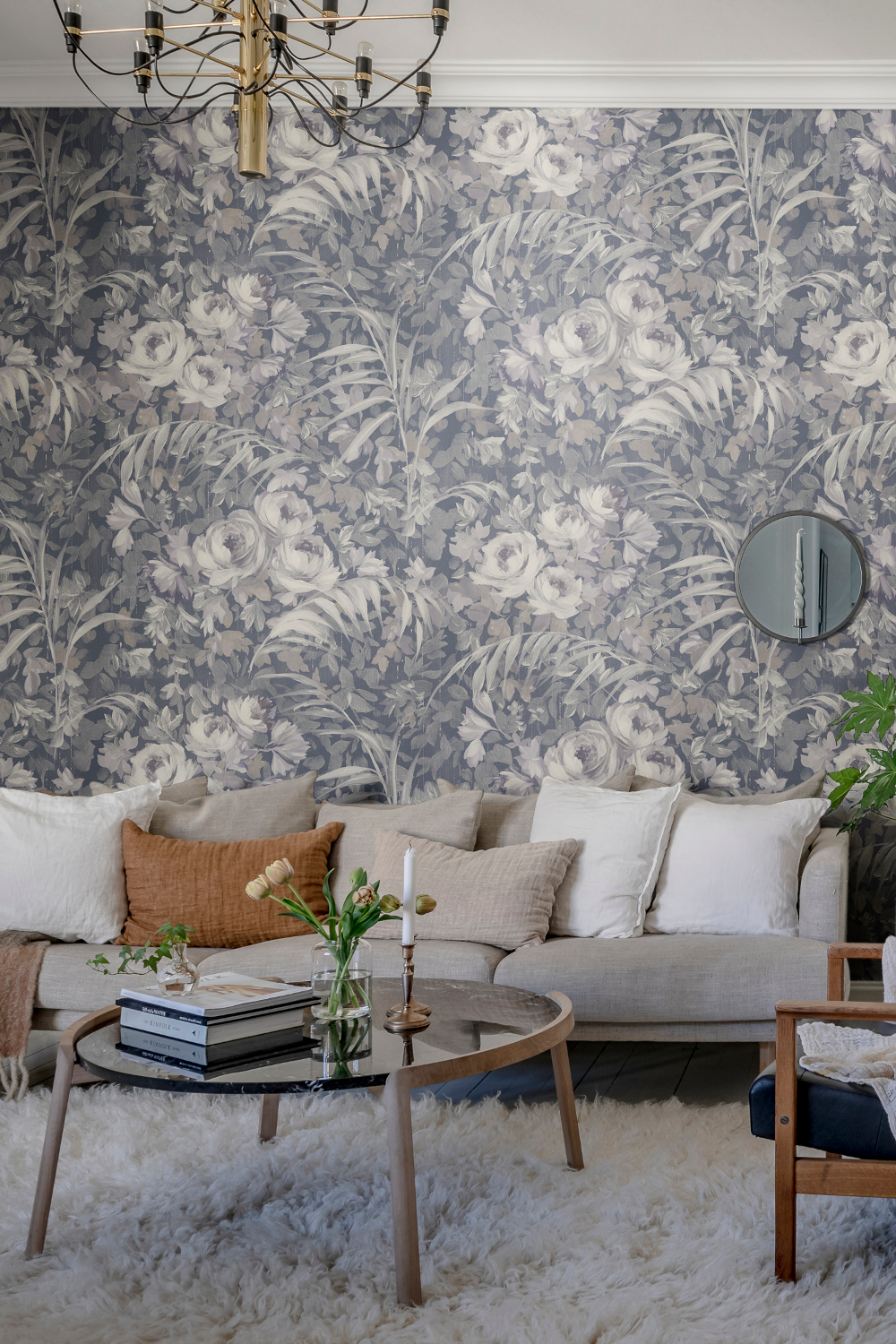 Wandbild Dazzling Foliage - Blue