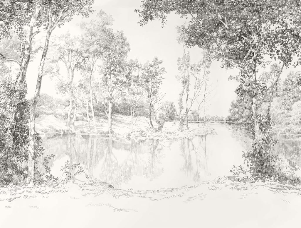 Papier peint panoramique Promenade Cimaise - Original