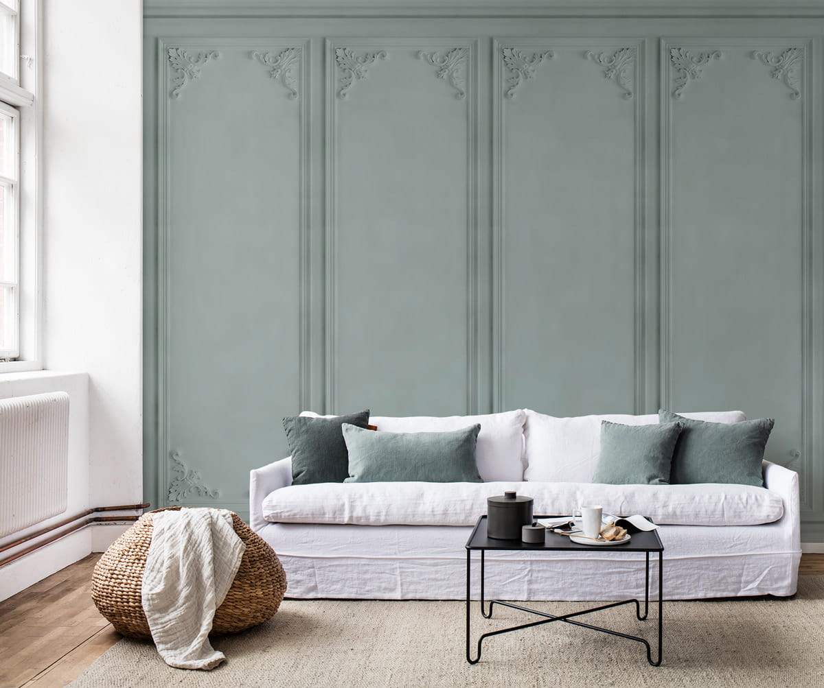 Wandbild French Panels - green