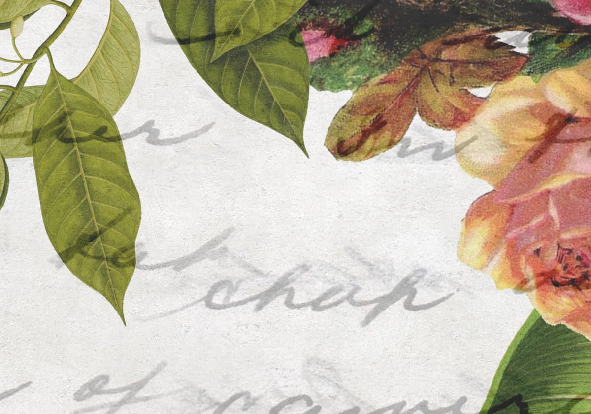 Wandbild Flower Burst - Love Letter