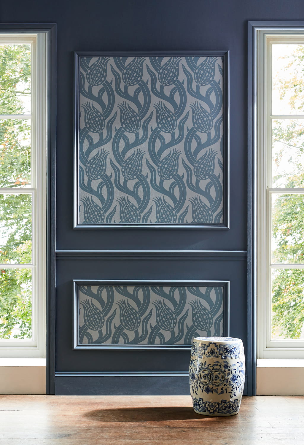 Tapete Persian Tulip - Blue/ Stone