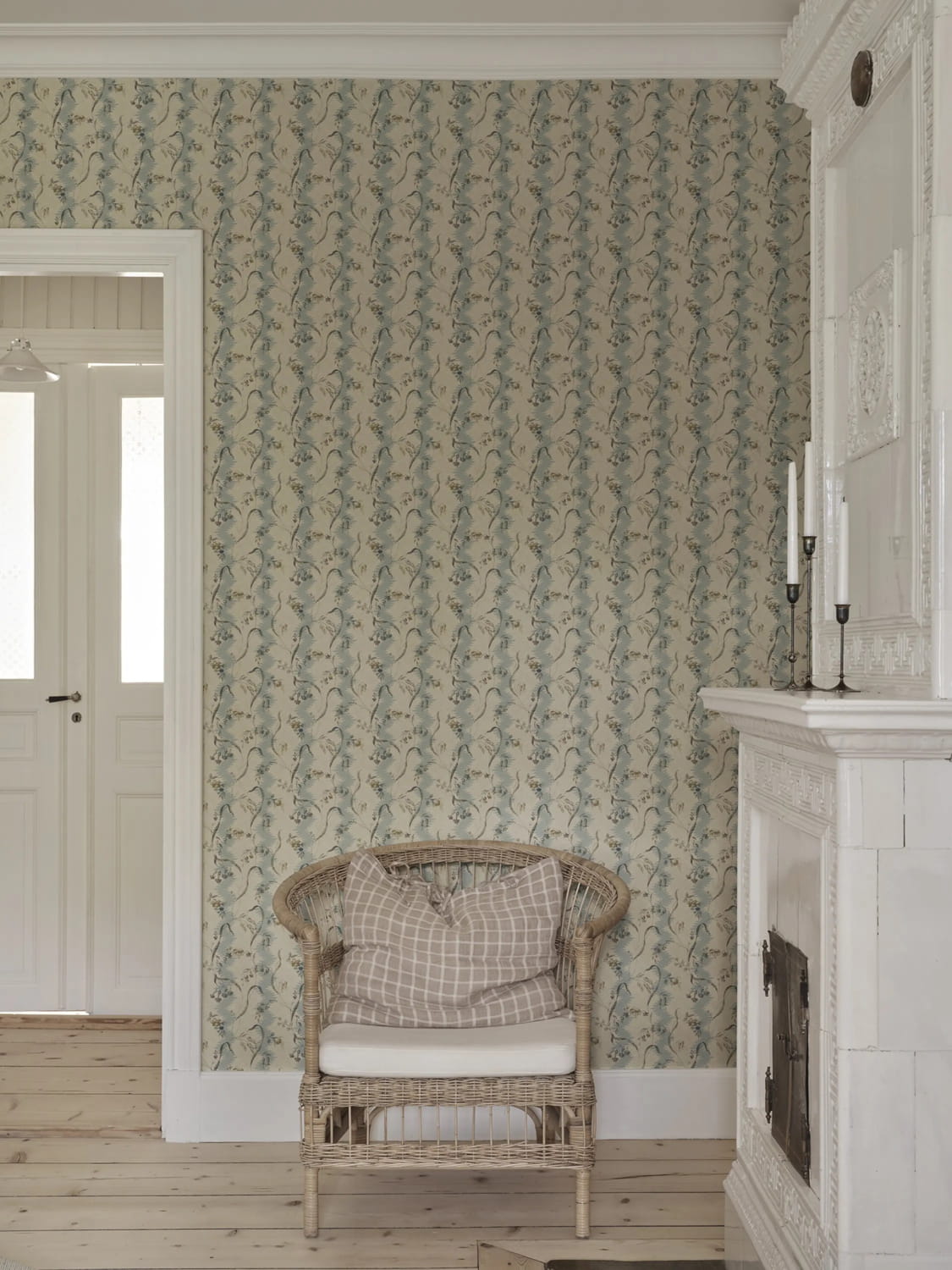 Wandbild Beatrice - Misty Blue
