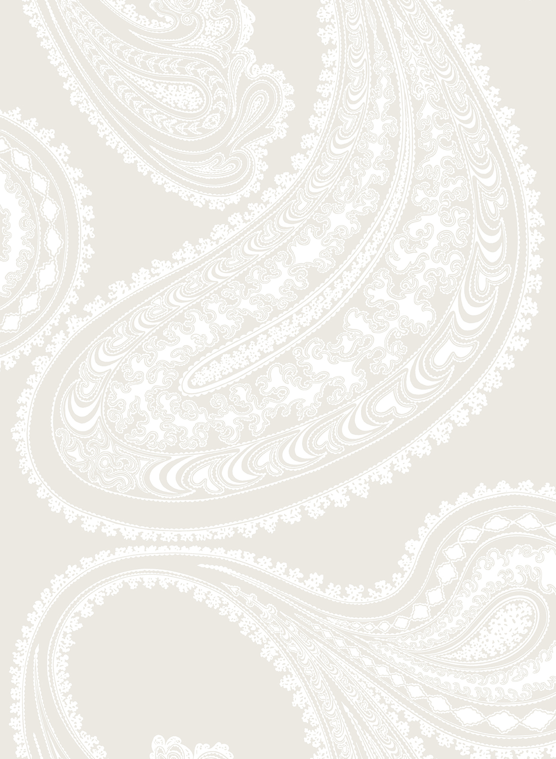 Tapete Rajapur - White on Shell