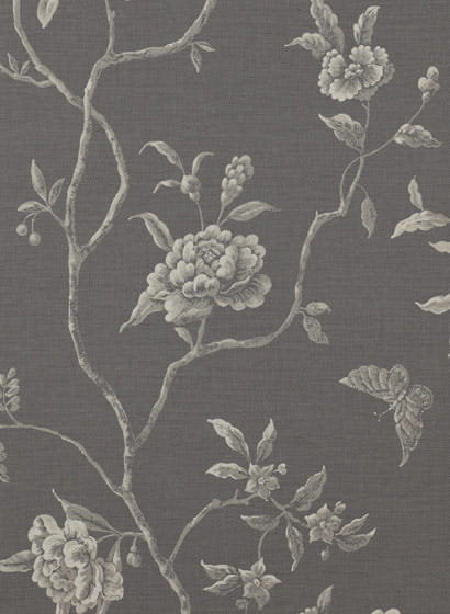 Tapete Swedish Tree - Charcoal