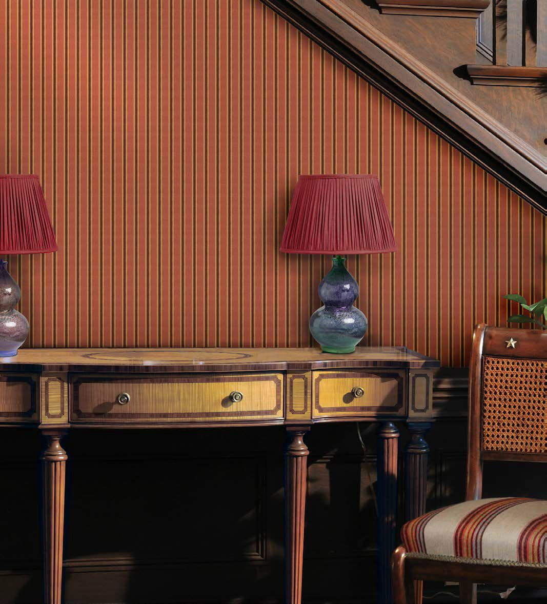 Tapete Somerton Stripe - Russet