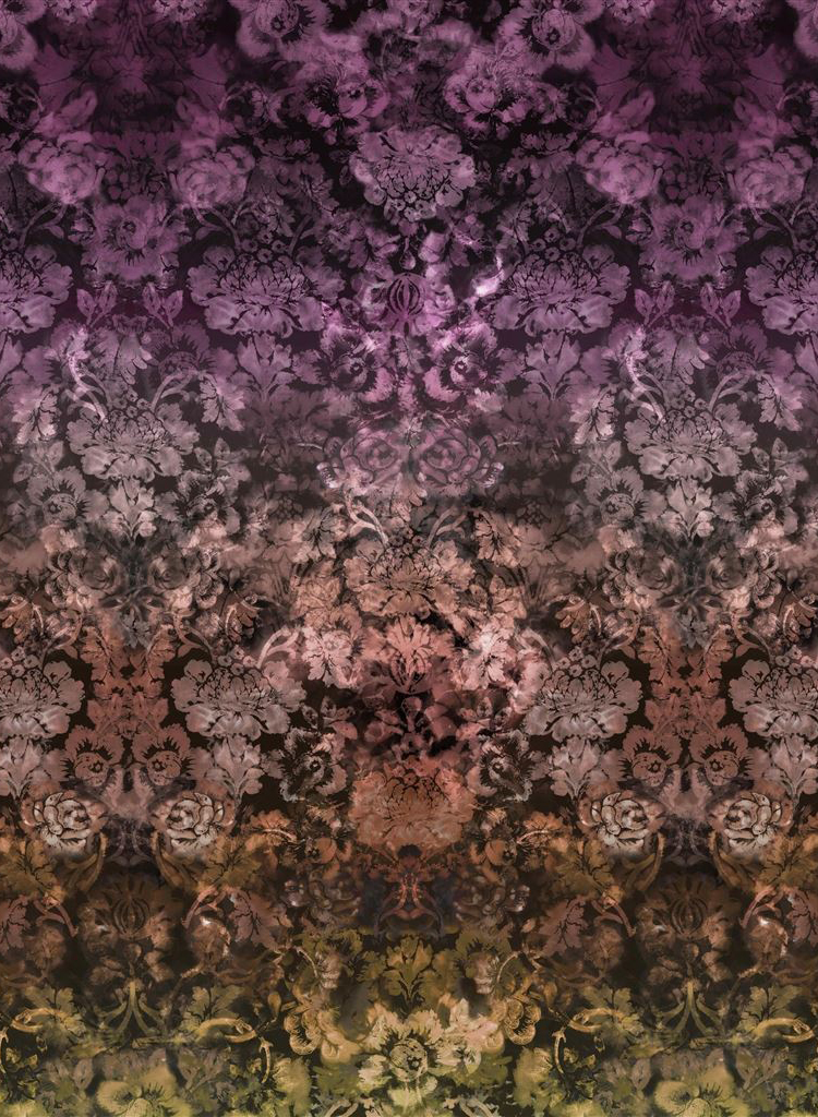 Wandbild Tarbana Damask - Amethyst