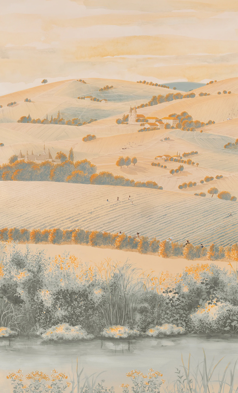 Wallpaper Vendanges - Original Panel A