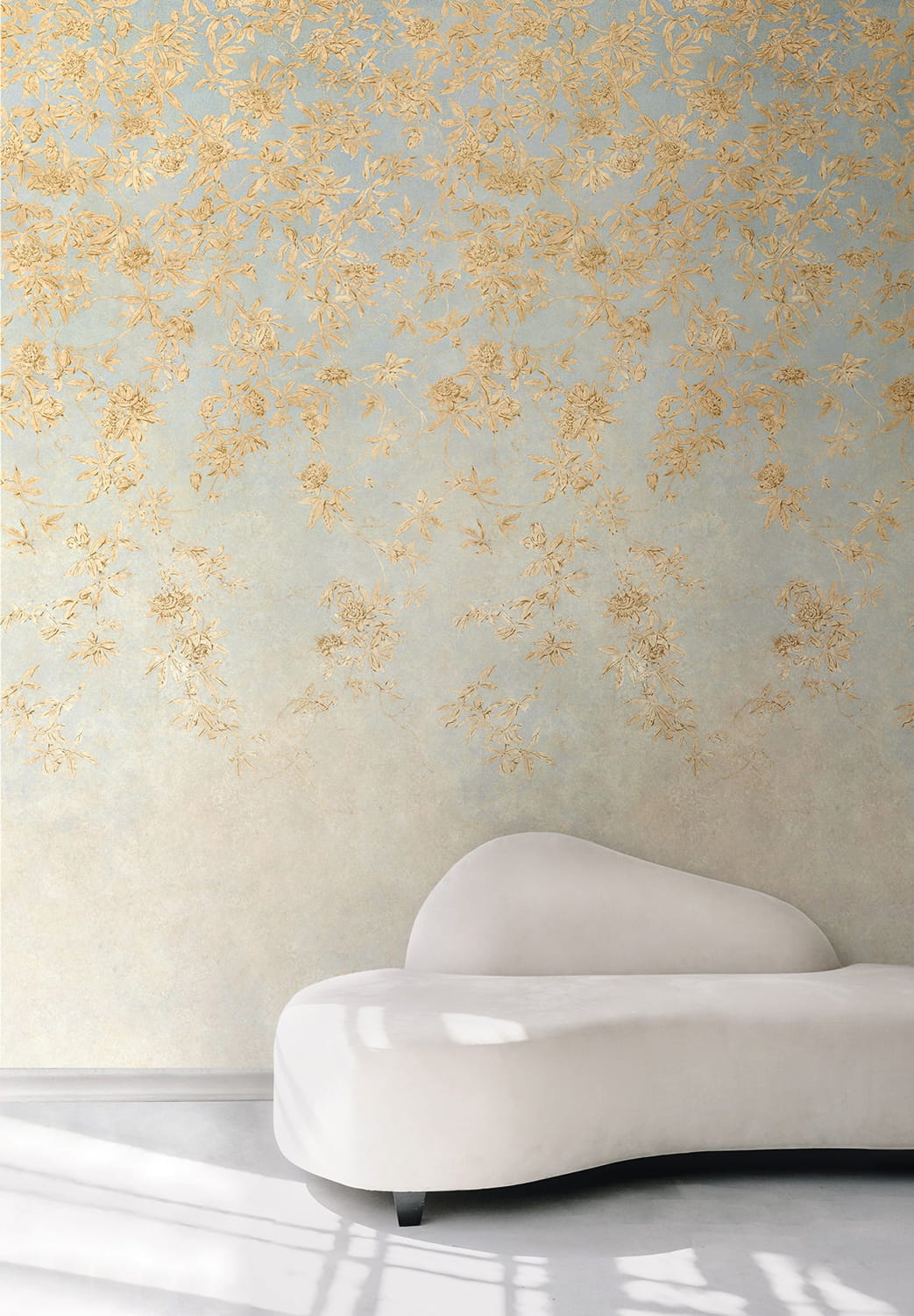Wallpaper Passiflores - Bleu