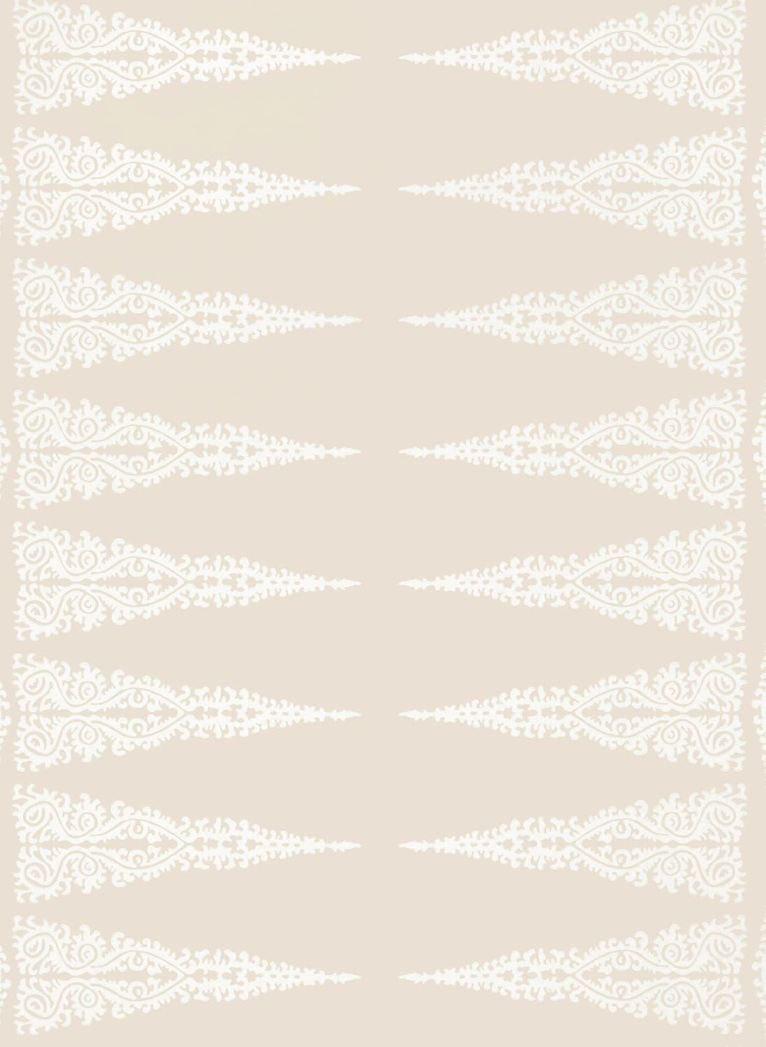 Tapete Ellery Stripe - White on Beige