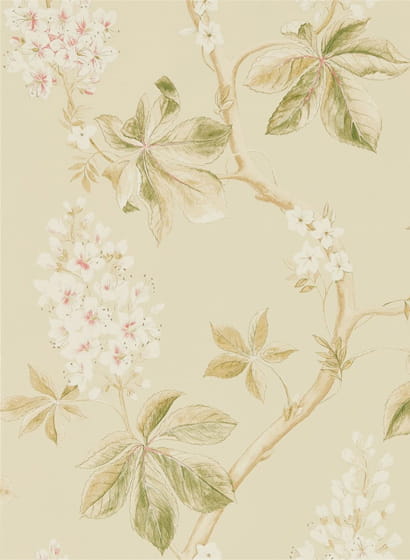 Tapete Chestnut Tree - Coral/ Bayleaf