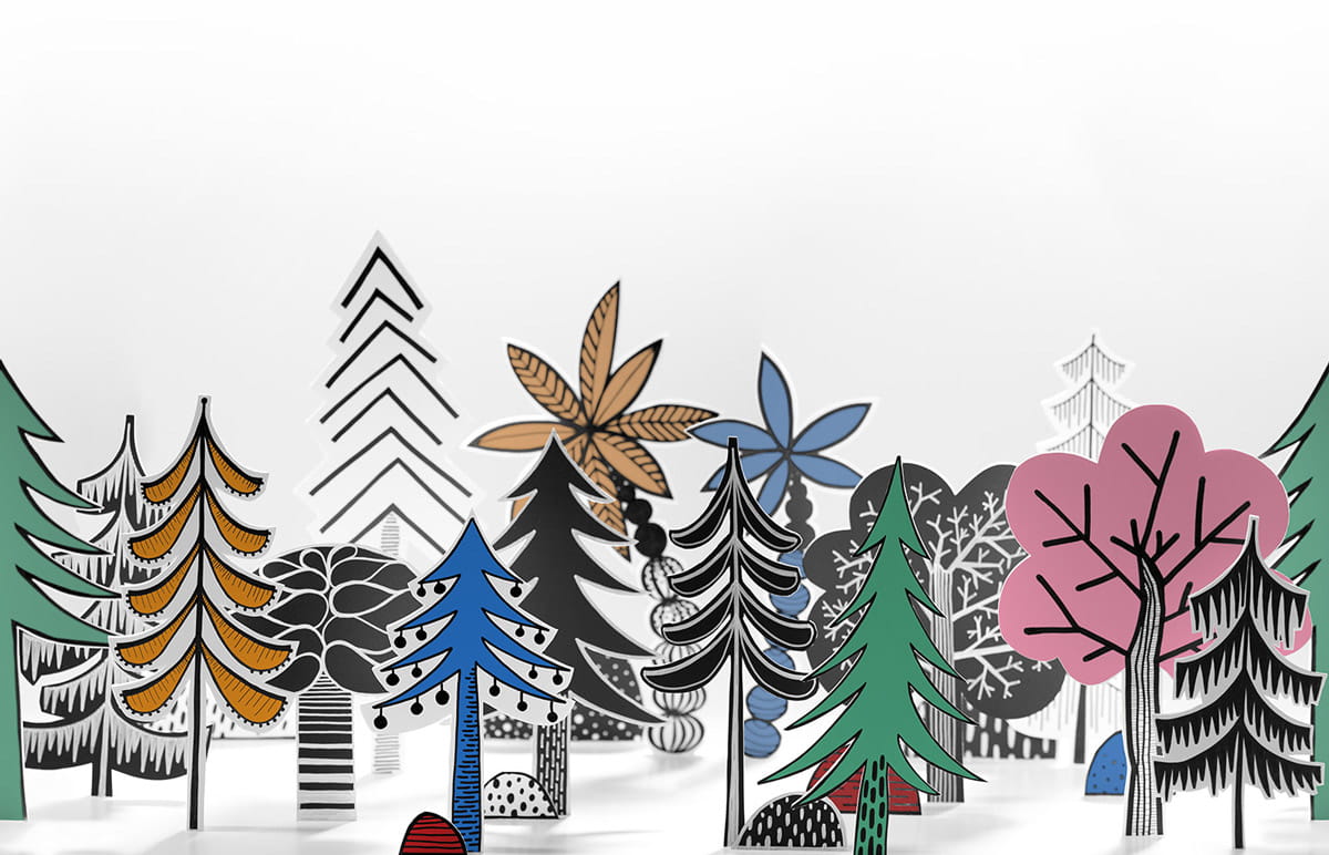 Wandbild Nordic Valley - Multi