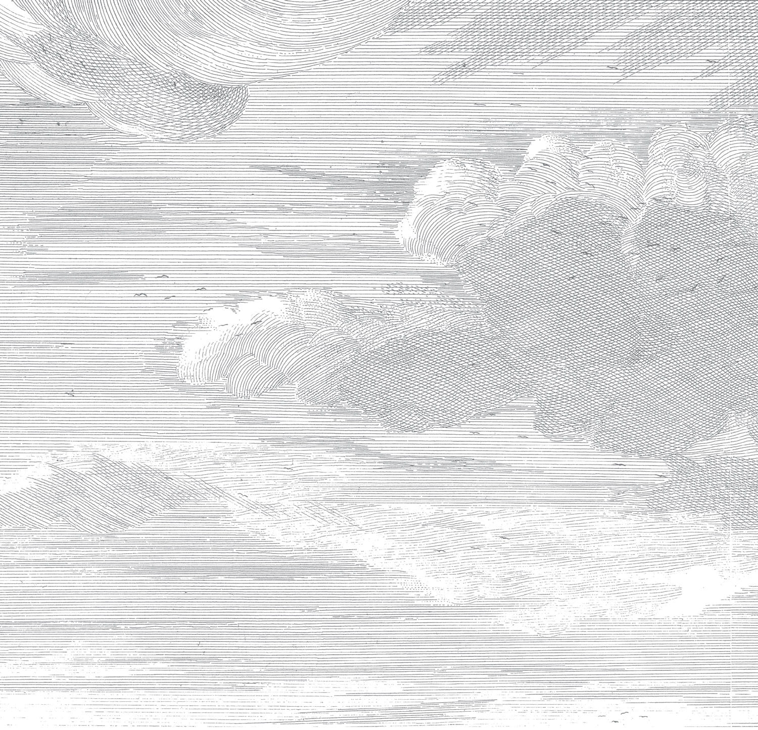 Wandbild Engraved Clouds 1 - L