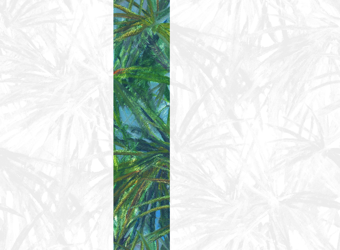 Wandbild Matira - Green Panel 3
