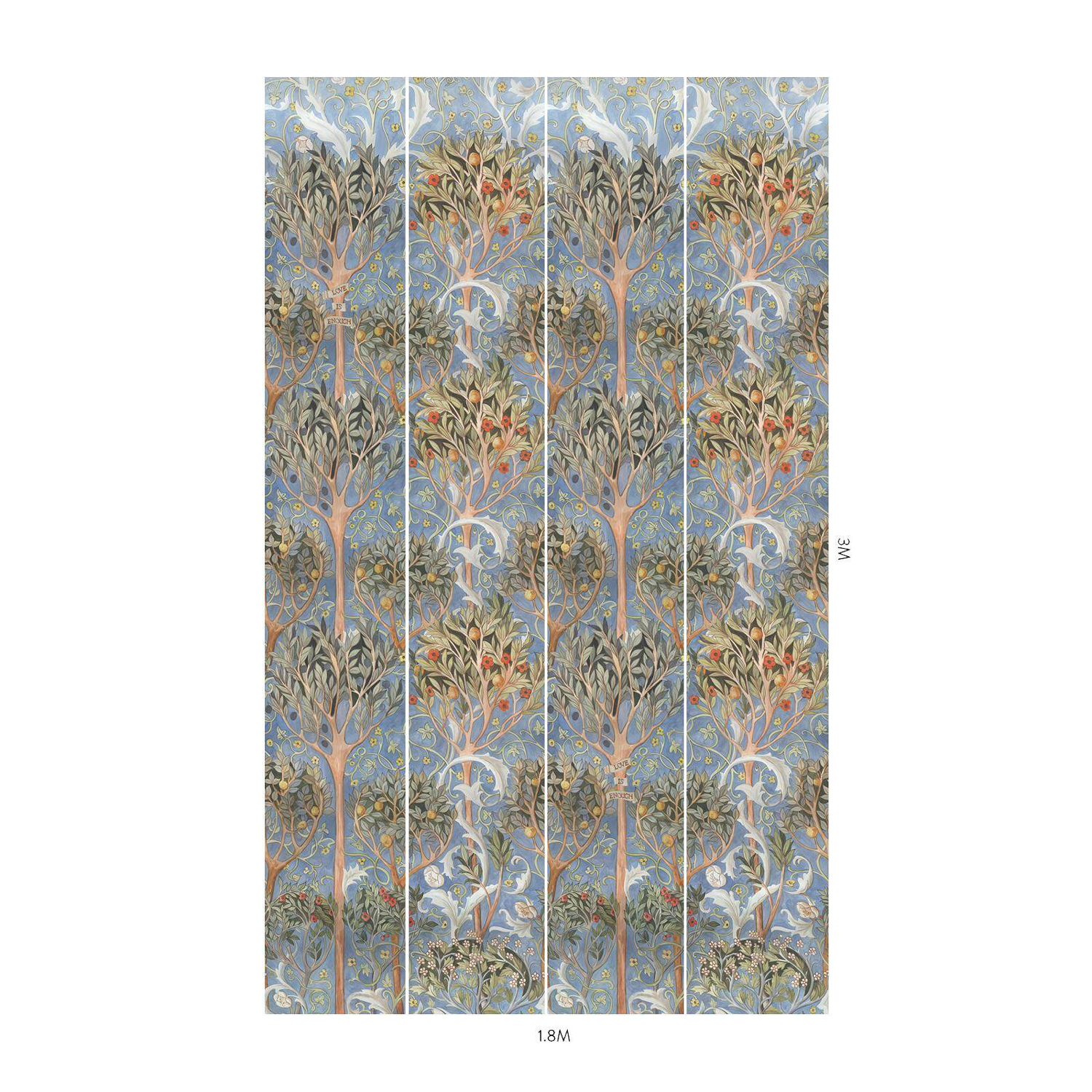 Tapete Earthly Paradise - Celestial Blue