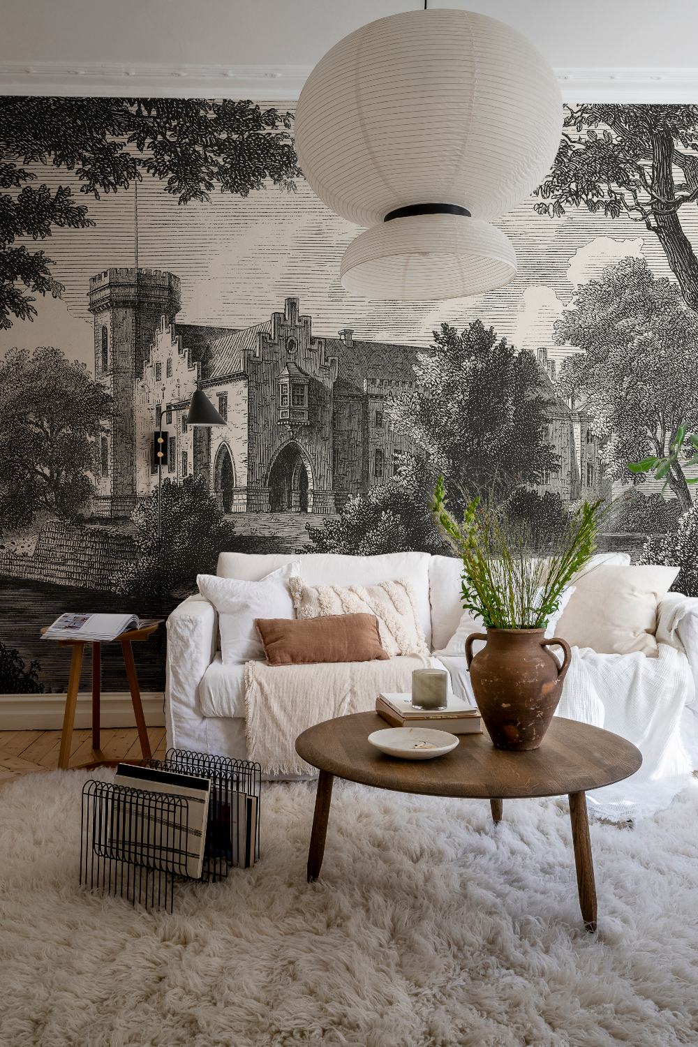 Wandbild Swan Pond - Vintage
