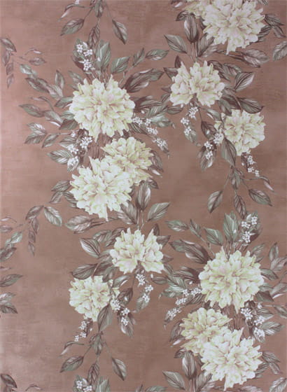 Tapete Rhodora - Cream/ Sage/ Rose Gold