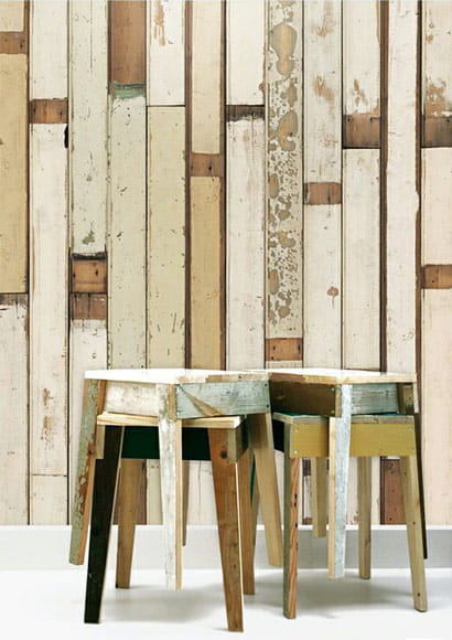 Carta da parati Scrapwood  01