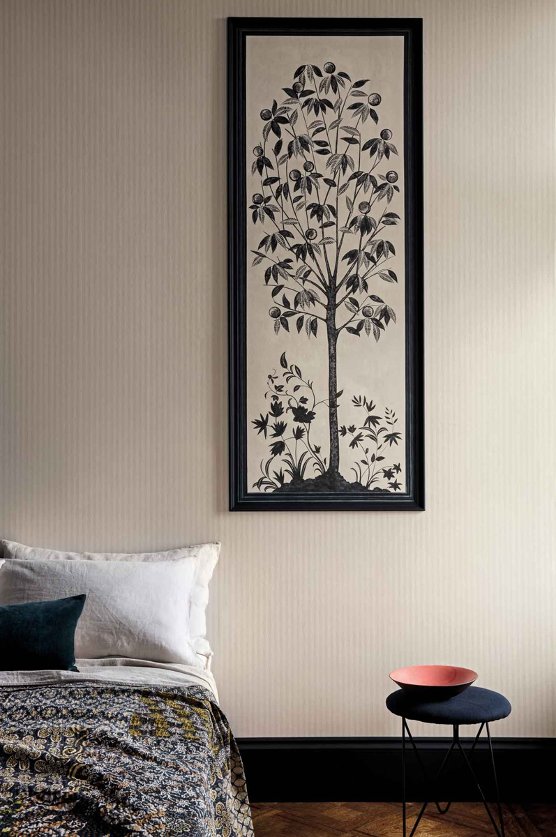 Tapete Eden Stripe - Charcoal/ Parchment