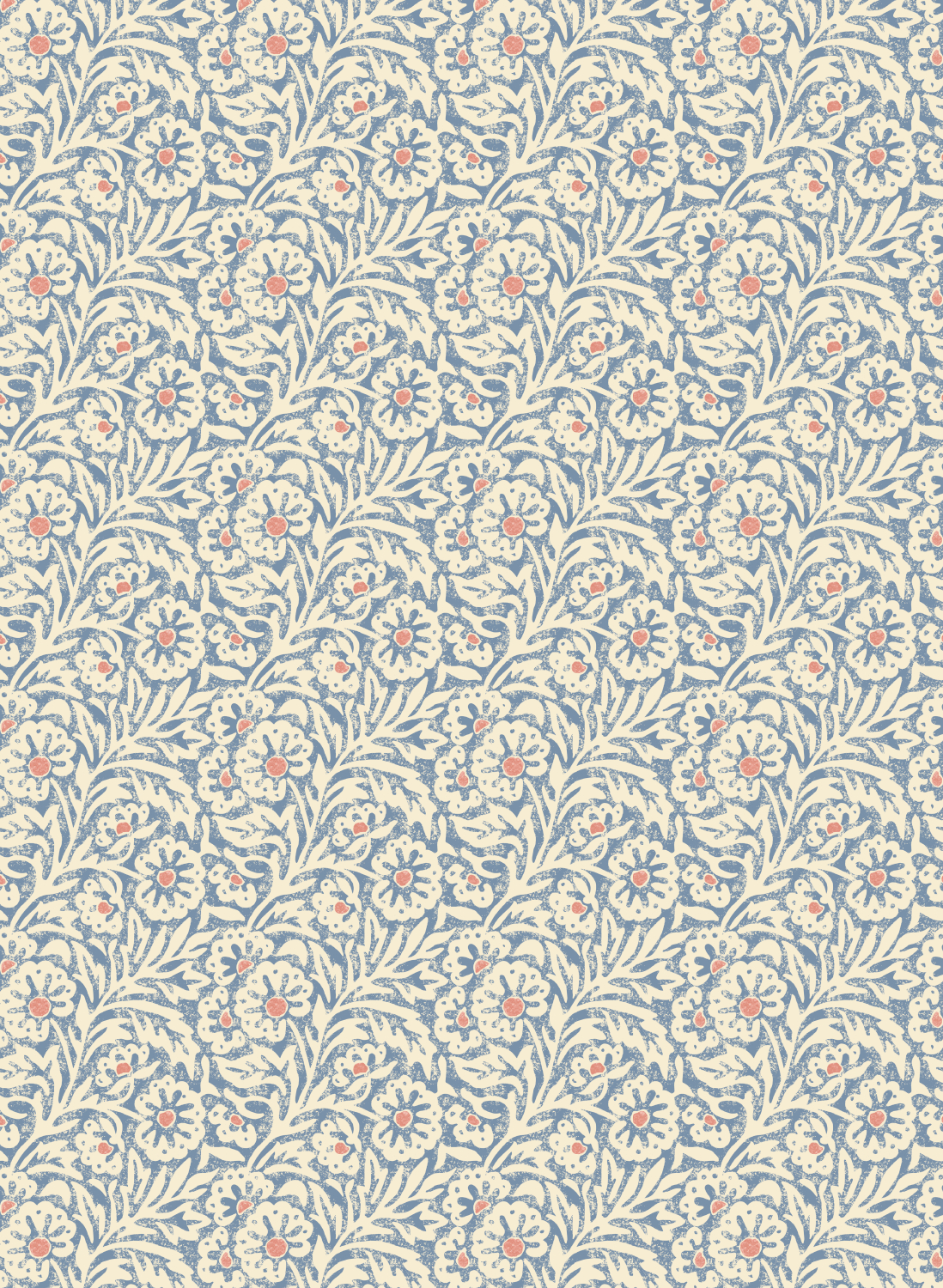 Tapete Flower Patch - Blue