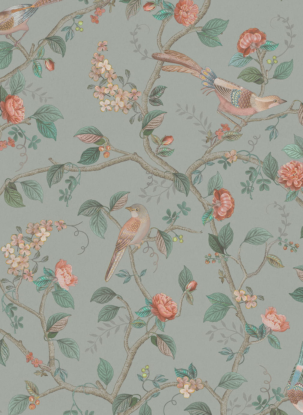 Tapete Good Nightingale - Light Blue/ Grey