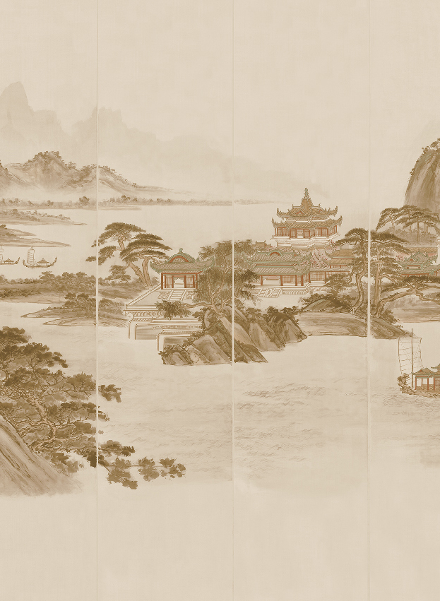 Wandbild Kaisui - Sepia Panel 4