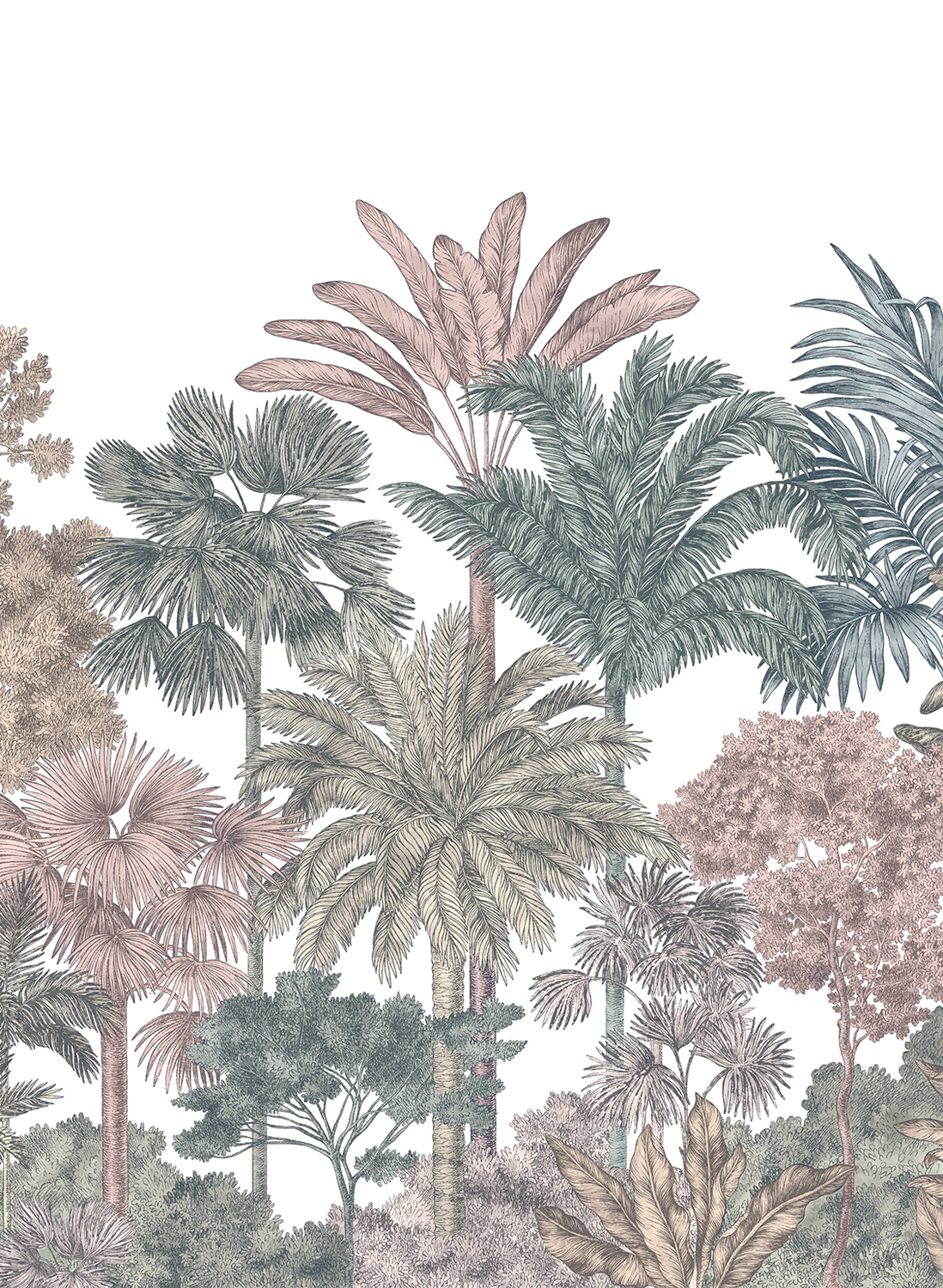 Wandbild Tropical Bellewood - Bubblegum