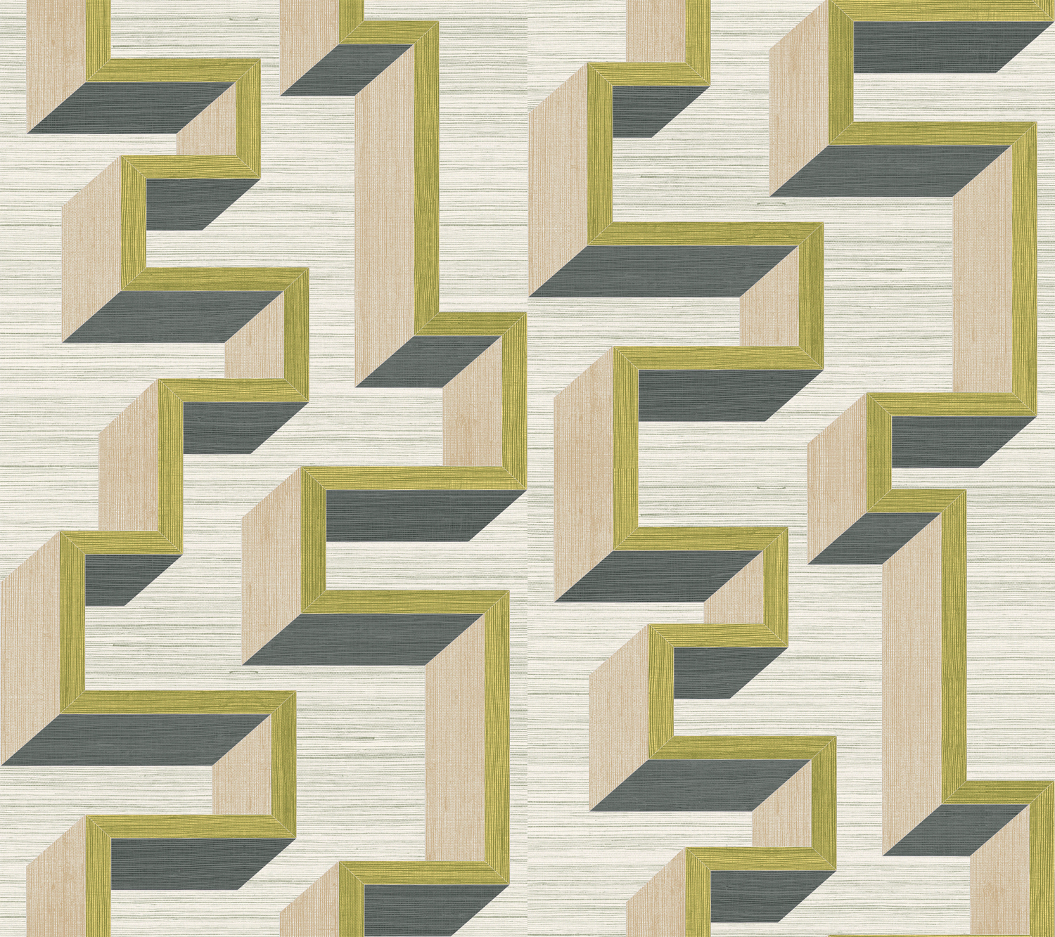 Tapete Detour - Beige/ Olive
