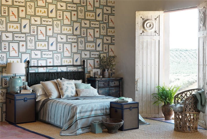 Papier peint Picture Gallery - Aqua/ Multi