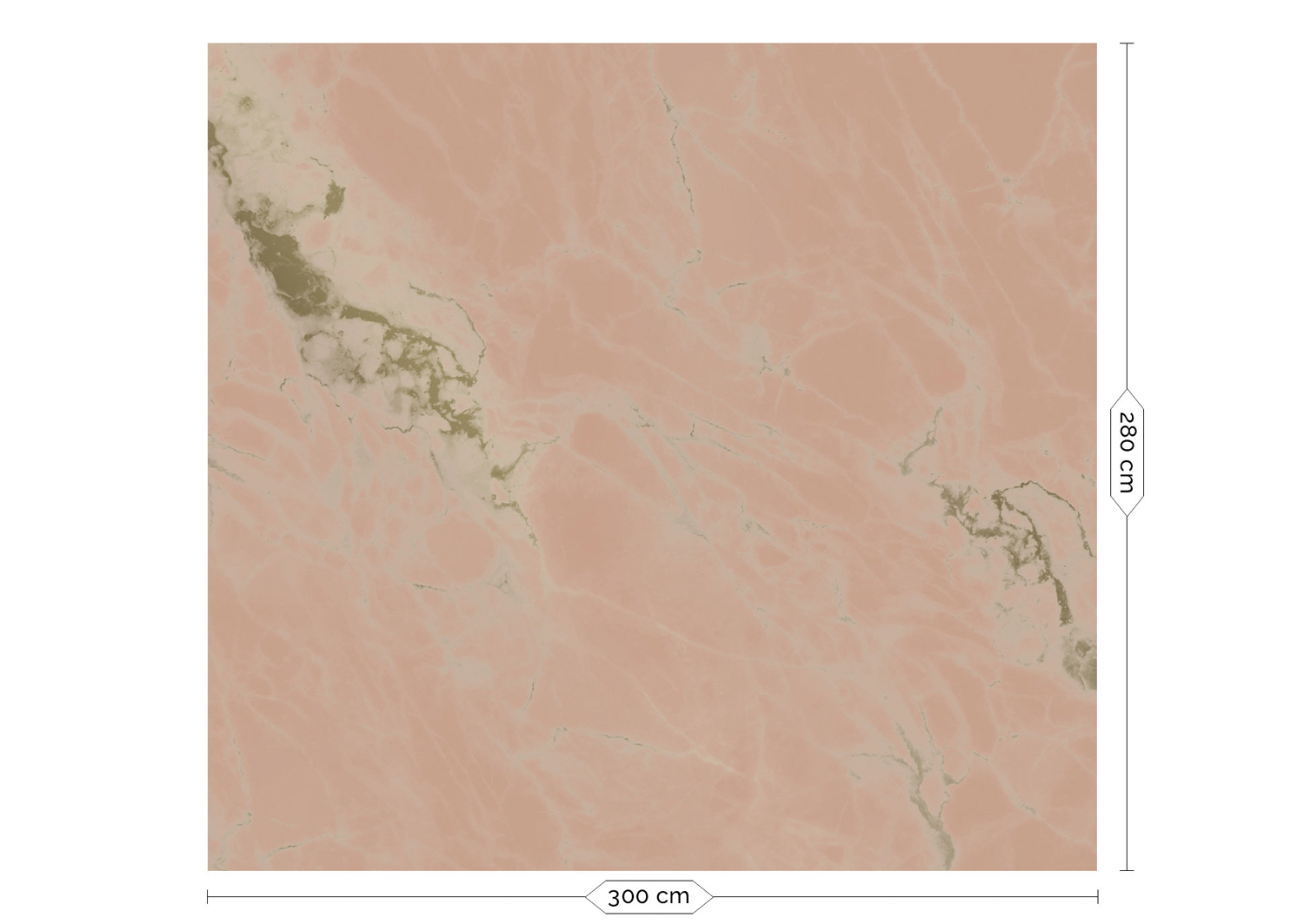 Wandbild Golden Marble Gold 6 - L