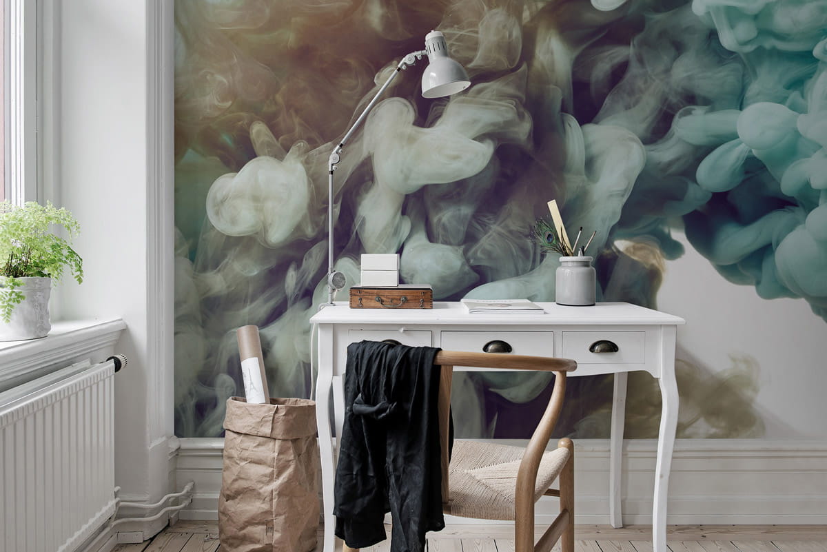 Wandbild Frozen Moment - turquoise
