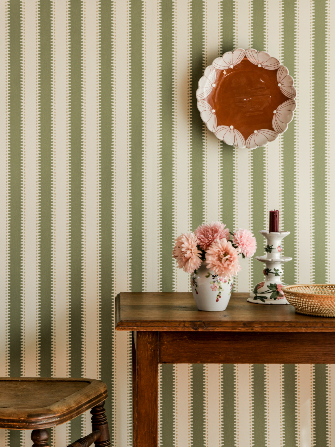 Tapete Jagged Stripe - Leaf Green