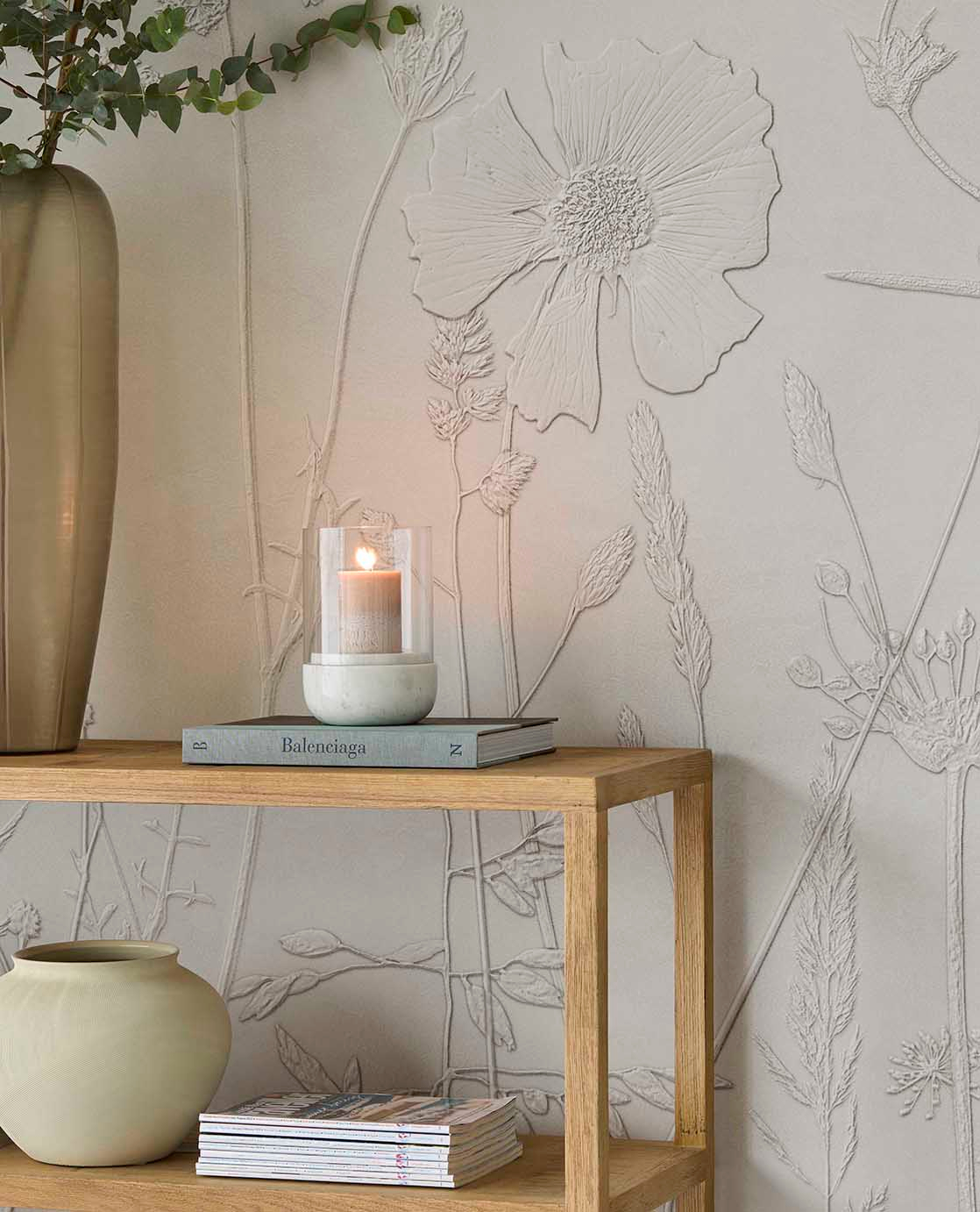 Wandbild Silhouette Flowers - 350702